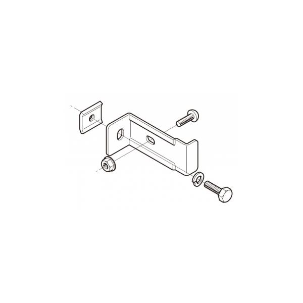 ネグロス QRS4N 立上ラック支持金具 QR用メラミン樹脂焼付塗装