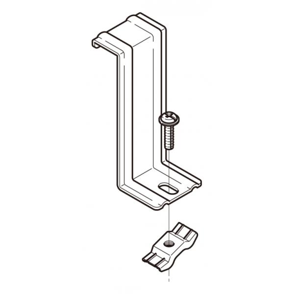 SD-QRS1｜振止金具・外側用 QRラック片側用 SD製 ネグロス電工