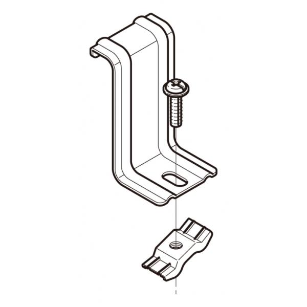 ネグロス Z-SRS1 振止金具 ZSRラック片側用