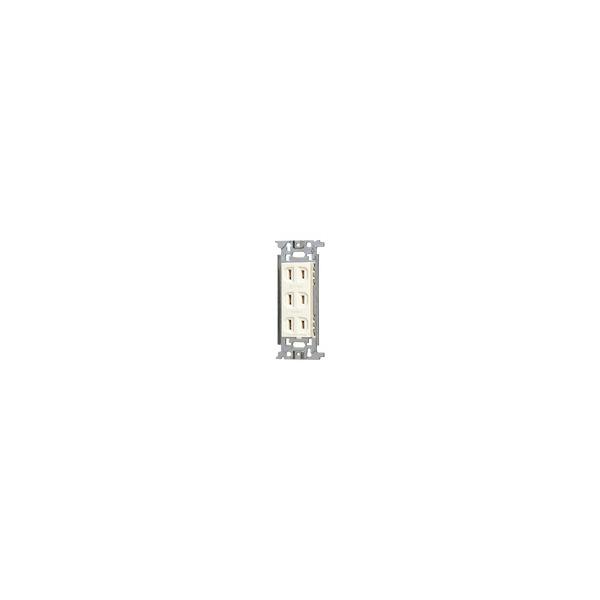 パナソニック WN1503 埋込トリプルコンセント ミルキーホワイト 15A125V フルカラー