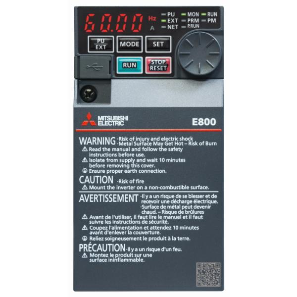 在庫あり 三菱 インバータ FR-E820-3.7K-1 3.7KW 三相200V 領収書