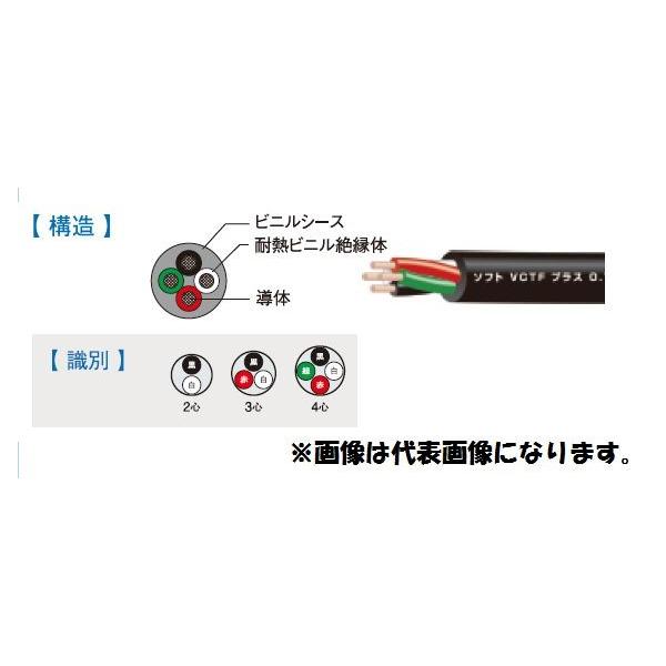 1mより切断OK　新品　富士電線　Ｓ-ＶＣＴＦ（ソフトＶＣＴＦ） １.２５ＳＱx４Ｃ　ケーブル（電線）　インボイス領収書可能