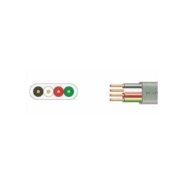 即日出荷　富士電線　ＶＶＦ １.６mm×４Ｃ　グレー　１ｍより切断ＯＫ　ＶＡケーブル（電線）　インボイス領収書可能