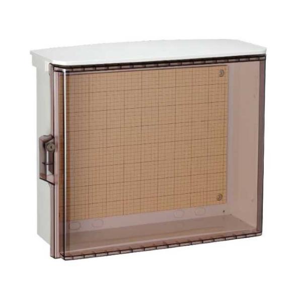 日東工業 OPK18-54CA キー付耐候プラボックス 屋根付 透明扉 木製基板