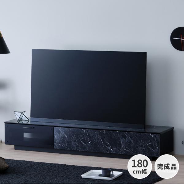 テレビ台 おしゃれ 大理石調 180 ローボード ホワイト ブラック 鏡面 タッカー Isseiki 101 家具インテリア Denzo 通販 Yahoo ショッピング
