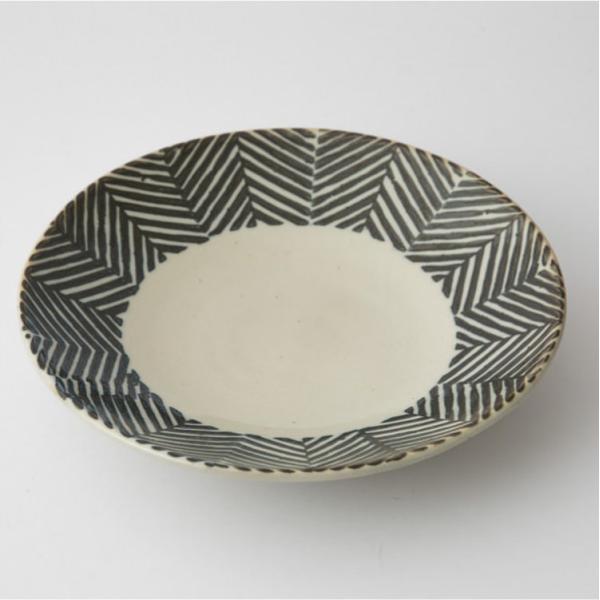 お皿 プレート 食器 陶器 ヘリンボーン 食卓 ダイニング ギフト