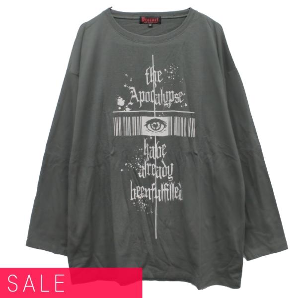 オーバーサイズ 長袖 プリントtシャツ Gothic Eye Drt2590 ｖ系のファッションブランド ゴスロリ系のファッションブランド 一覧