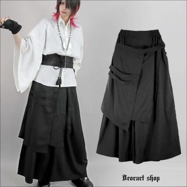 Deorart（ディオラート） フラップ付 レイヤード・袴ワイドパンツ