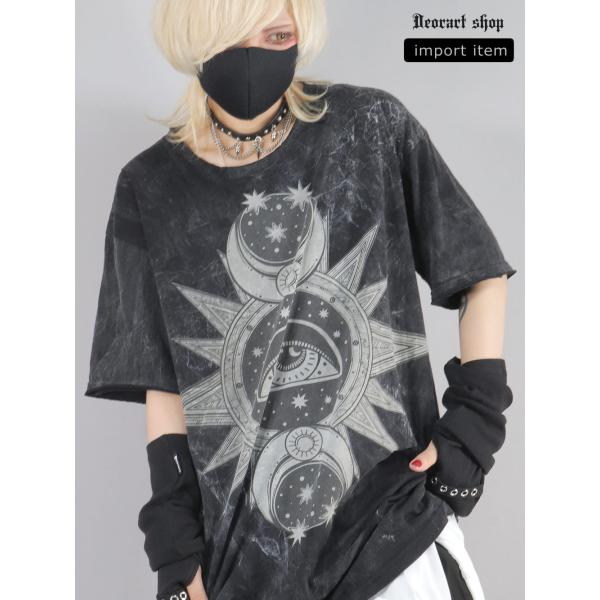 【メール便可】ブリーチ・オーバーサイズTシャツ [ ゴシック・アイ ] IPT104