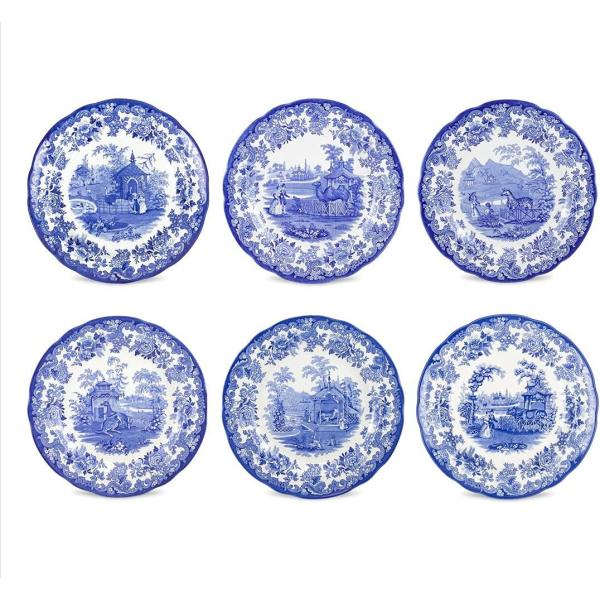 Spode セット Spode 【並行輸入品】Spode Blue Room Zoological Plates Set of