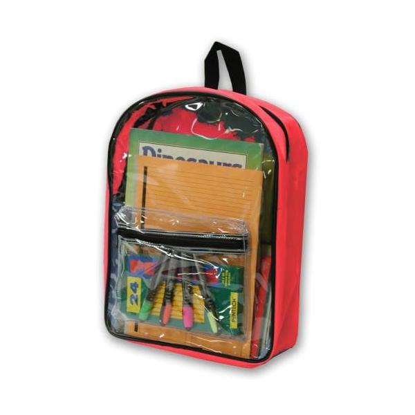 【並行輸入品】Ensign PeakによるクリアPVCバックパック（レッド）
