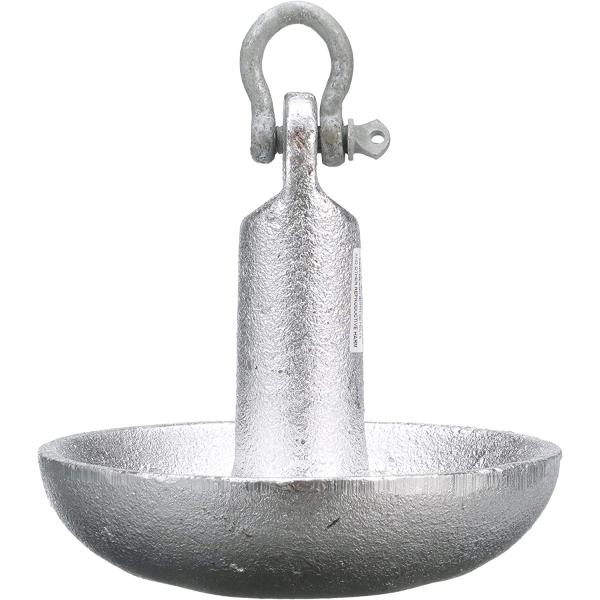 【並行輸入品】Seachoice Mushroom Anchor Cast Iron Aluminum-Painted Silver 15 Lb