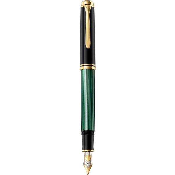 並行輸入品】PELIKAN Souveran M800 万年筆 極細 ブラック/グリーン