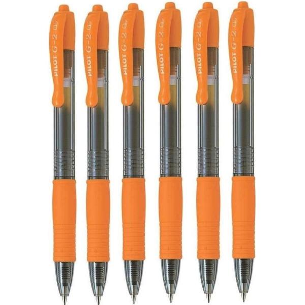 並行輸入品】Pilot G2 07 オレンジファイン格納式ゲルインクペン