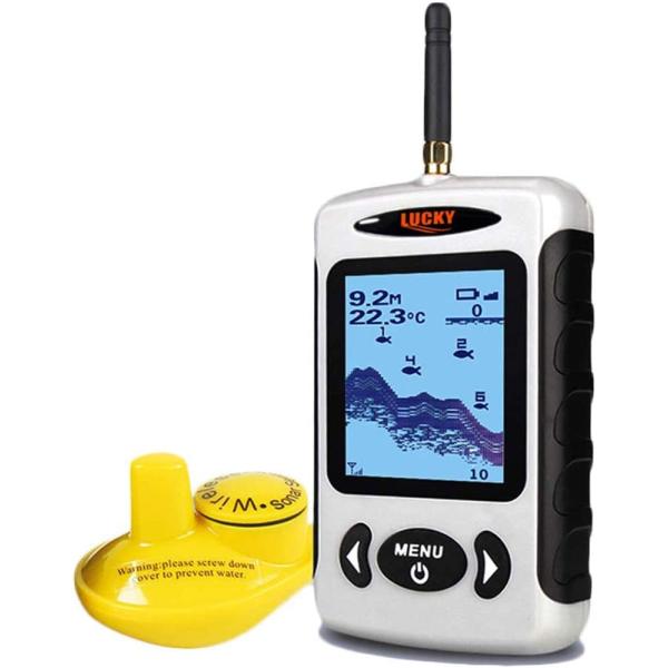 商品名Lucky ffw718ワイヤレスSonar Fish Finder Fishfinder川湖海輪郭温度計° C / ° FLUCKY Wireless Fish Finder Sonar Sensor Portable Sonar ...