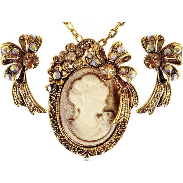 【並行輸入品】Golden Tone Sculpted Yellow Rose Rhinestone Embellished Leaves Penda