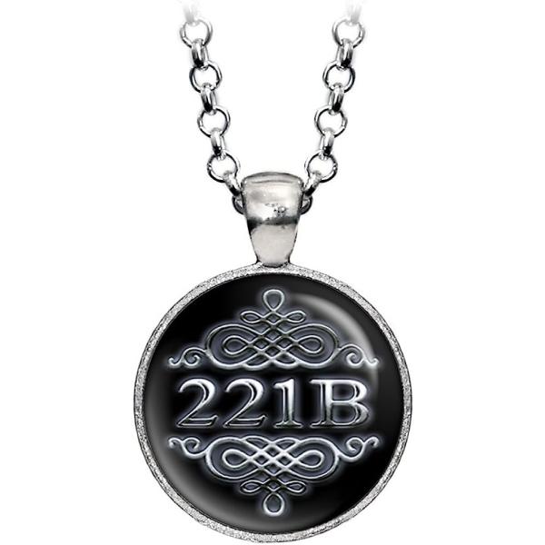 【並行輸入品】Sherlock 221b Baker St Streetネックレス、シャーロック・ホームズワトソンイヤリング、医者Present、Sh
