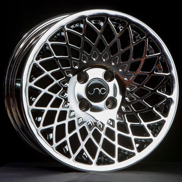 並行輸入品】JNC Wheels - 15inch JNC043 Platinum Rim 4x100-15x8