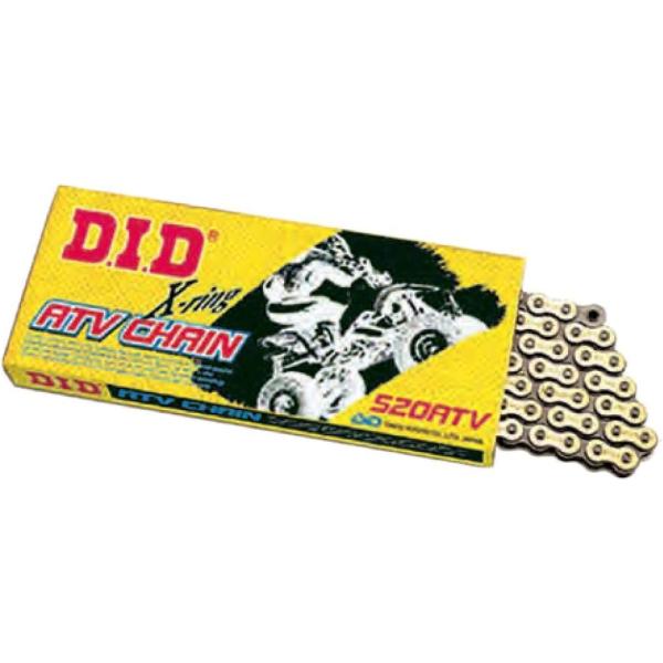 【並行輸入品】Did 520ATV225FT 520 ATV Series X-Ring Sealed Chain - 25ft. - Gold　