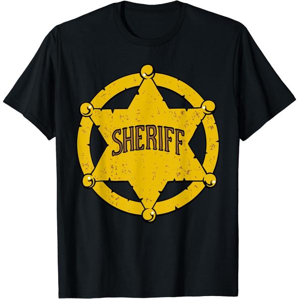 【並行輸入品】Graphic Tee Occupation Police Officer Sheriff Badge T-shirt