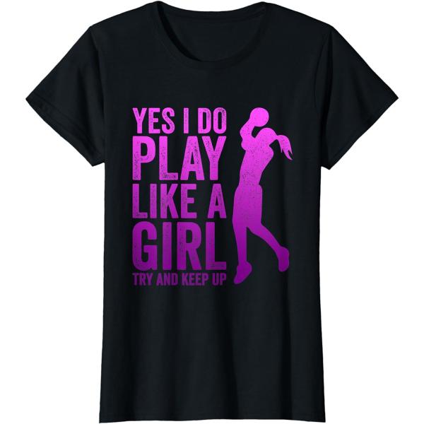 【並行輸入品】Teen Girls Youth Basketball Clothes Gifts - Play Like A Girl T-Shirt