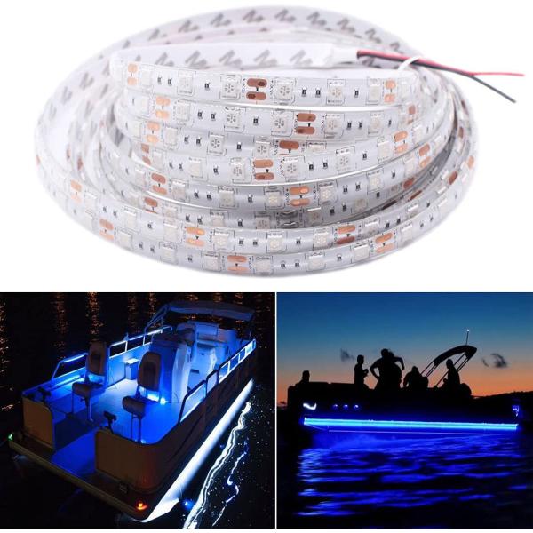【並行輸入品】Seapon Marine LEDライトストリップ ポンツーンボート ダック ジョンバス ボート セイルボート カヤック LEDフレック