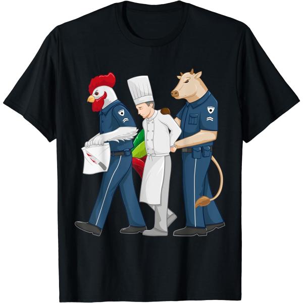 【並行輸入品】Funny Chef Accused of Murder Restaurant Cook Kitchen Worker T-Shirt