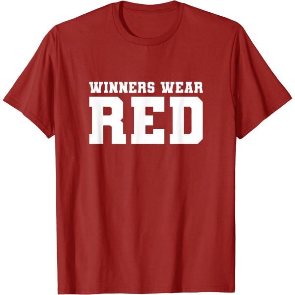 【並行輸入品】Winners Wear Red Team Spirit Game Competition Color War T-Shirt