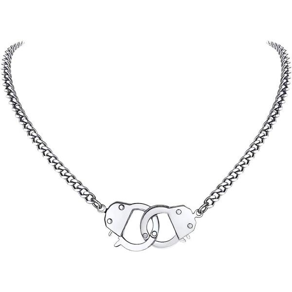 【並行輸入品】FindChic Customized Handcuff Necklace for Women Partners in Crime En