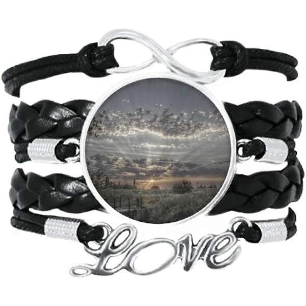 【並行輸入品】DIYthinker Grey Sky Dark White Clouds Bracelet Love Accessory Twiste