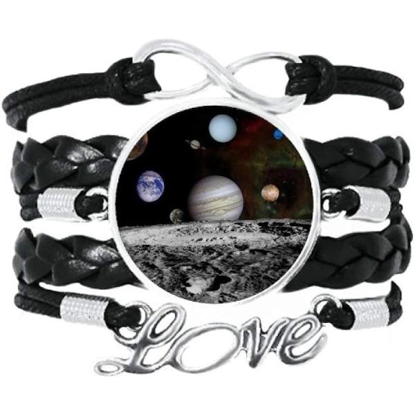 【並行輸入品】DIYthinker Many Planets Dark Universe Bracelet Love Accessory Twiste