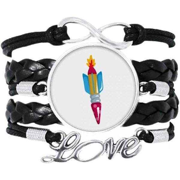 【並行輸入品】DIYthinker Universe and Alien Rocket Bracelet Love Accessory Twisted