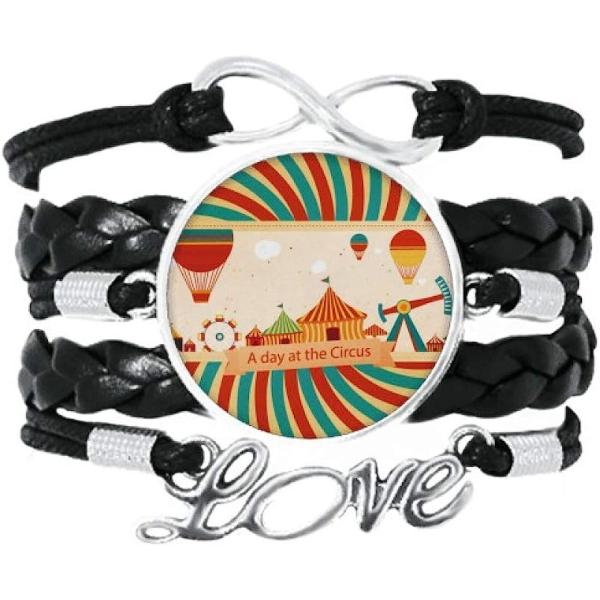 【並行輸入品】DIYthinker A Day at The Circus Pattern Bracelet Love Accessory Twist