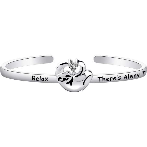【並行輸入品】HOLLP レイジーナマケモノジュエリーギフト ナマケモノ愛好家 Relax There's Always Tomorrow ブレスレッ
