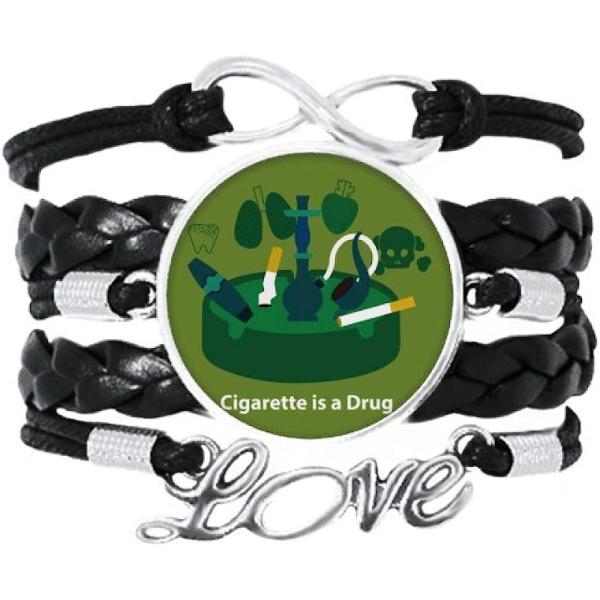 【並行輸入品】OFFbb-USA Logo Cigarette is A Drug Art Deco Gift Fashion Bracelet Lo