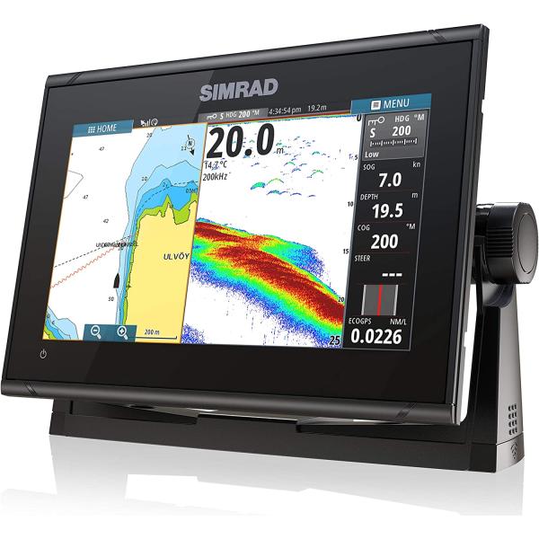 商品名Simrad GO9 XSE - 9インチ チャートプロッター HDIトランスデューサー付き C-MAP ディスカバーチャートカードSimrad GO9 XSE - 9-inch Chartplotter with HDI Trans...