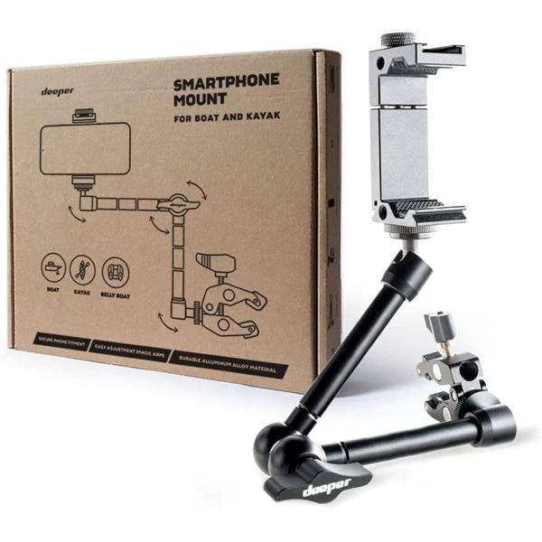 商品名Deeper スマホマウント ボート カヤック用Deeper Smartphone Mount for Boat and Kayakブランド：Deeper商品サイズ：高さ：3.5 cm横幅：20.6 cm奥行：21.6 cm重量：38...