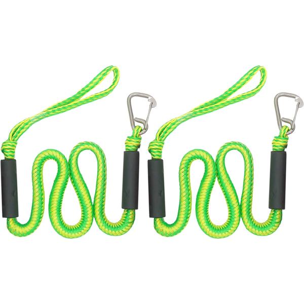 【並行輸入品】Bungee Dock Rope with Stainless Steel Clip for Mooring The Boat 4 Fe