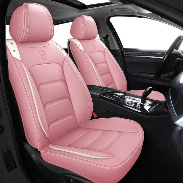 【並行輸入品】BLUEWALDON 5 カーシートカバー フルセット ファクシューレザークッション ユニバーサルフィット ほとんどのセダン、SUV、ト