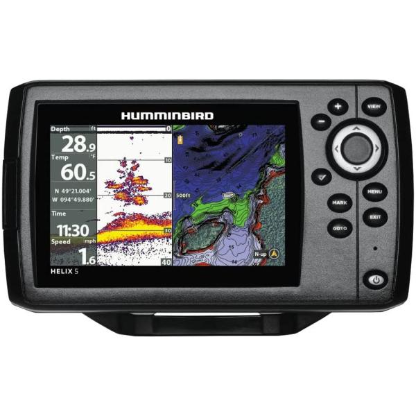 商品名ハミンバード 411680-1 ヘリックス 5 チャープ GPS G3 PT ポータブル 魚群探知機Humminbird 411680-1 Helix 5 Chirp GPS G3 PT Portable Fish Finderブラン...
