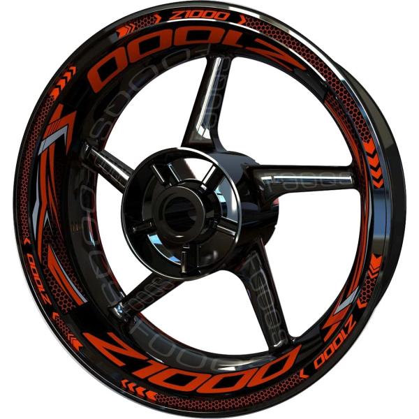 並行輸入品】Motorcycle Wheel Rim Sticker F2 for Kawasaki Z1000 Z
