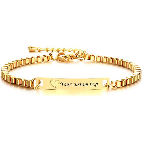 【並行輸入品】MRENITE 10k 14k 18k Solid Yellow Gold Silver Personalized His Hers N