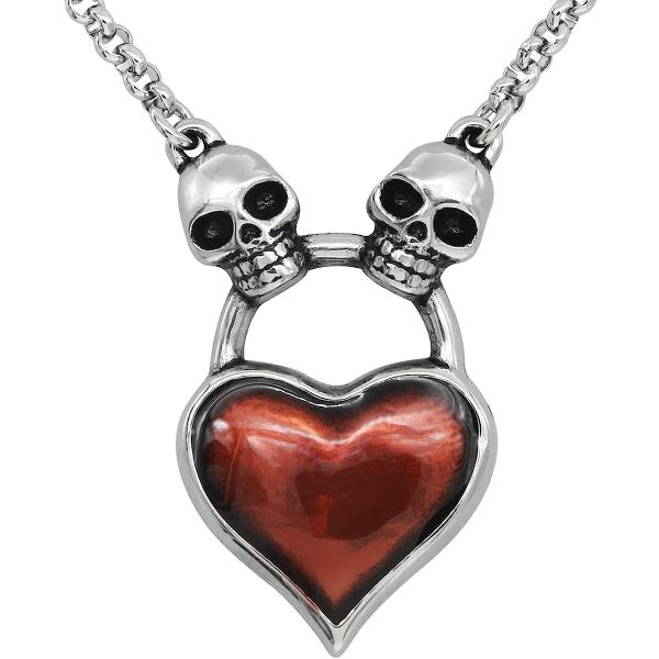 【並行輸入品】スカルハートネックレス - Pure Hearts Will Find You