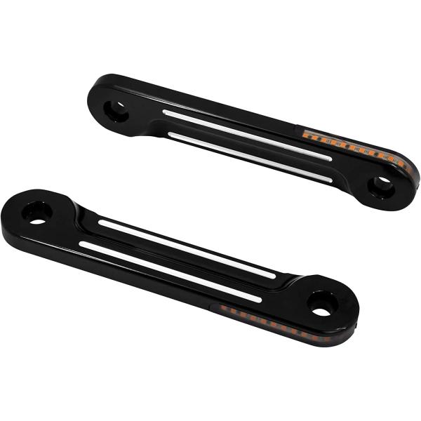 【並行輸入品】HDBUBALUS Motorcycle Front Flush Fork Turn Signals Brackets Shock ab