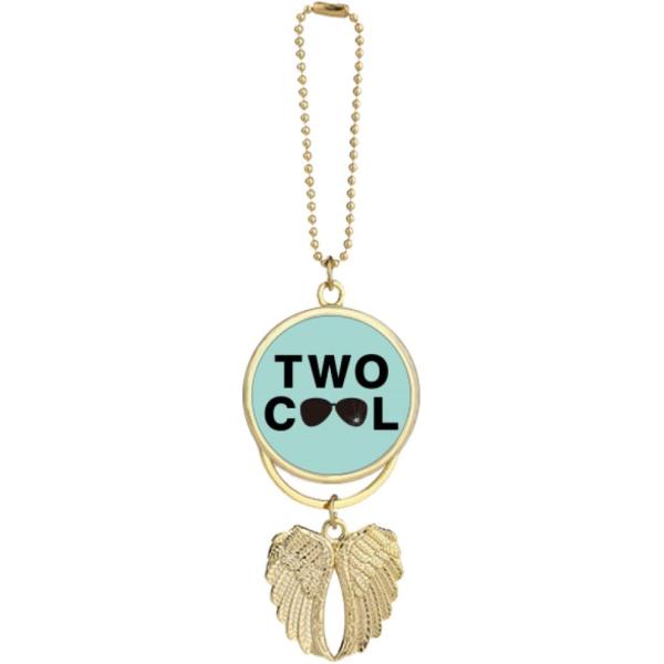 【並行輸入品】Two Year Old Cool Glasses Broken Car Keychain Angel Wing Pendant