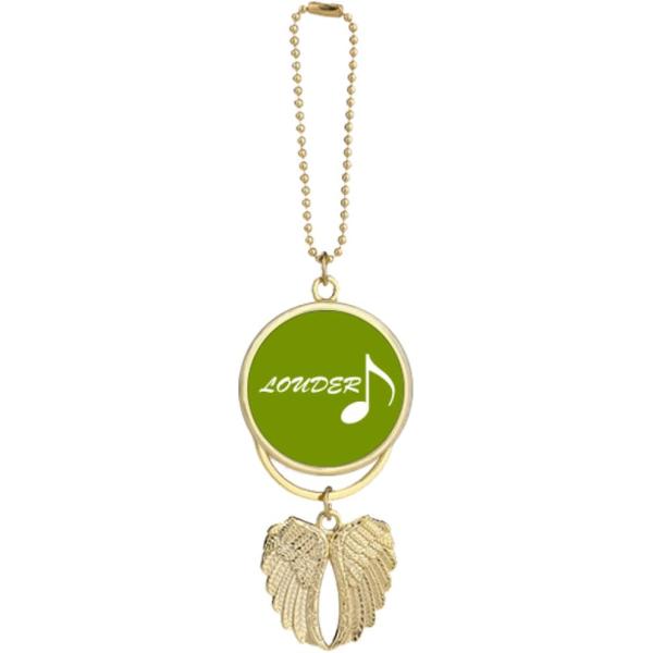 【並行輸入品】Music Sound Enthusiasm Art Deco Fashion Car Keychain Angel Wing Pend