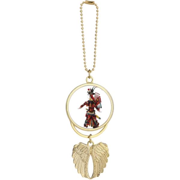 【並行輸入品】Traditional Shadow Play Chinese Opera Car Keychain Angel Wing Pendan