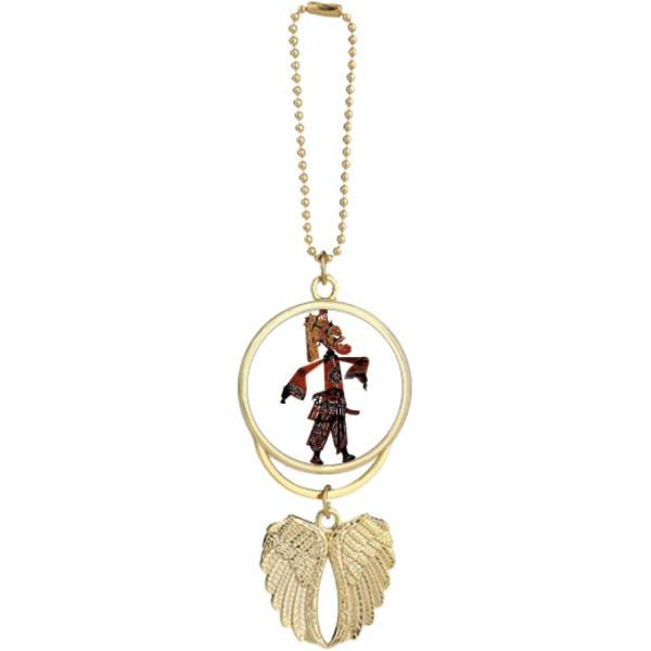 【並行輸入品】China Shadow Play Chinese Opera Car Keychain Angel Wing Pendant