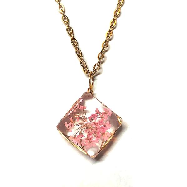Ta****様リクエストおまとめ商品*押し花風ネックレス サイババペンダント 並行輸入品】押し花ペンダントネックレス。 亜鉛合金 樹脂