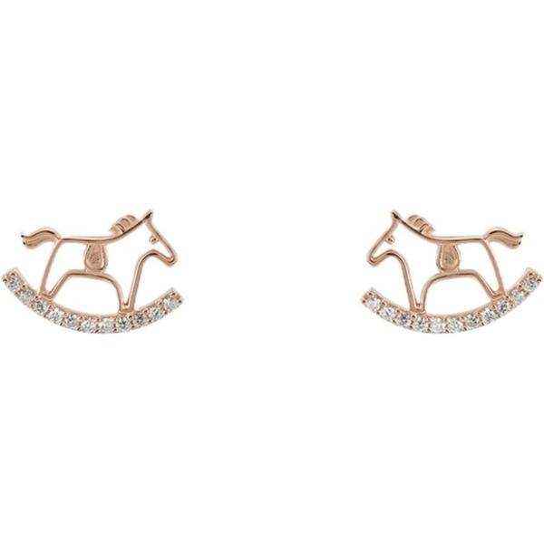 【並行輸入品】TOMYEUS Earrings Ladies Fashion Creative Earrings 925 Silver Trojan